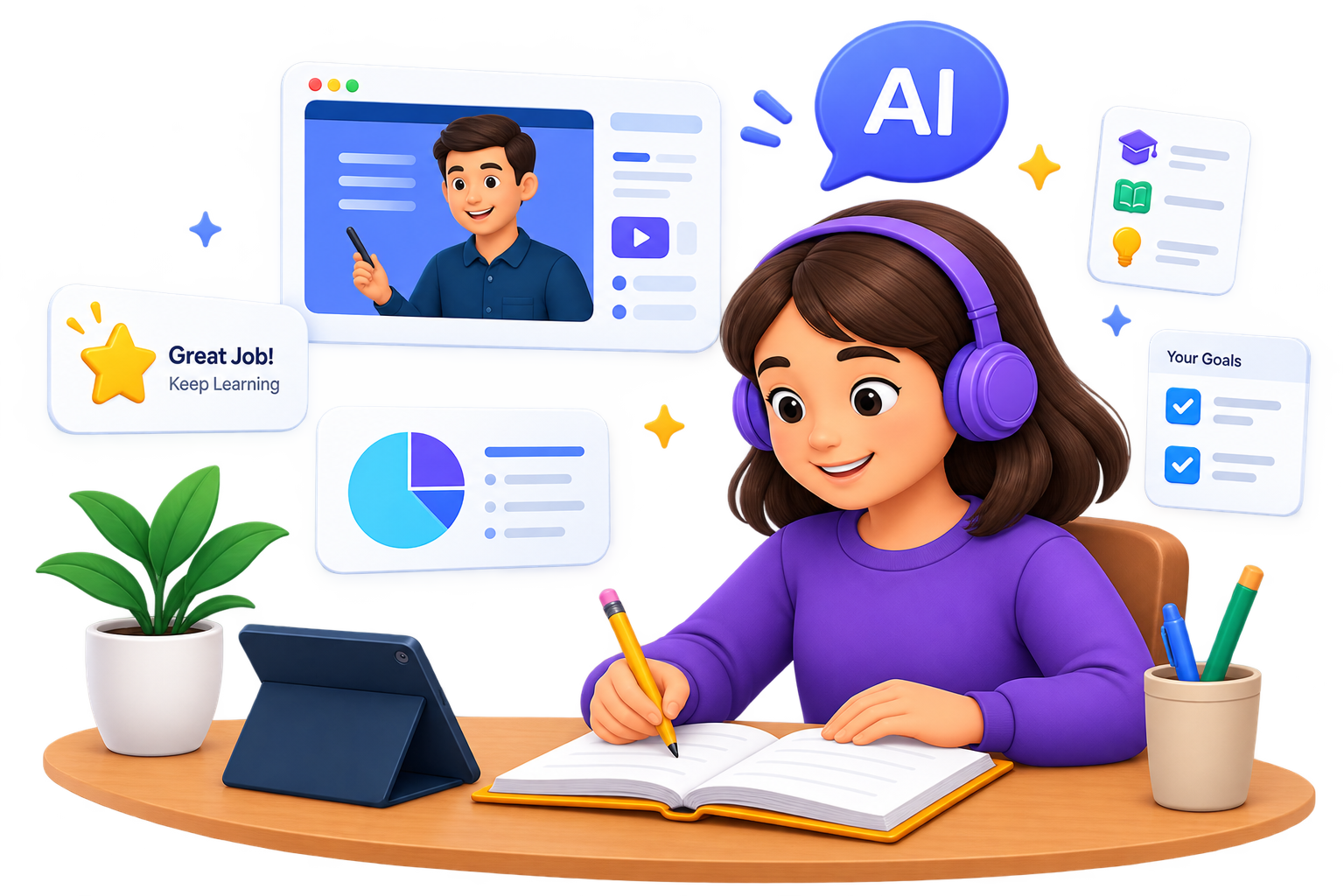 Eduvanta AI Learning Illustration